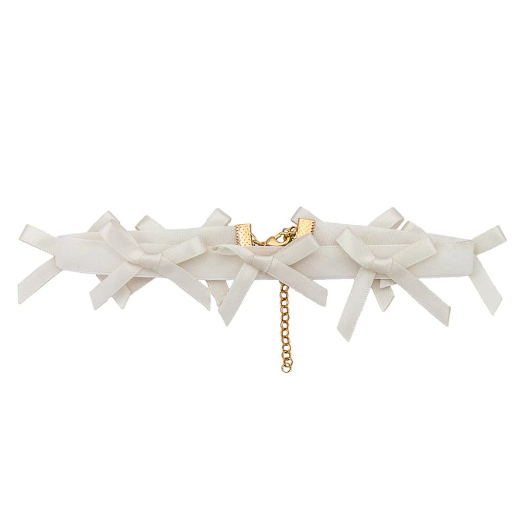 Super cute velvet choker with satin mini bows - NWOT